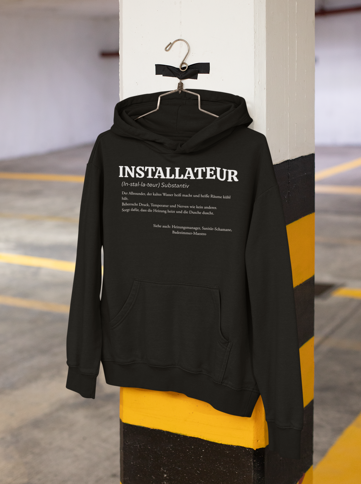 Hoodie für Installateure – Lustige Definition für den Profi