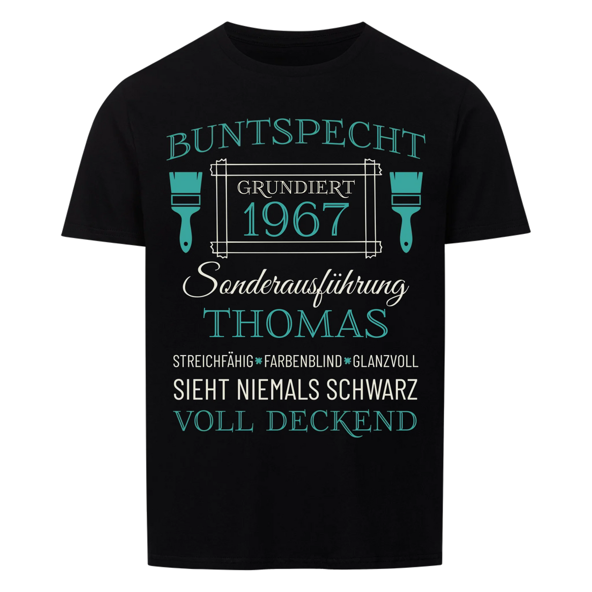 Buntspecht – Unikat mit Name & Jahrgang