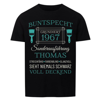 Buntspecht – Unikat mit Name & Jahrgang