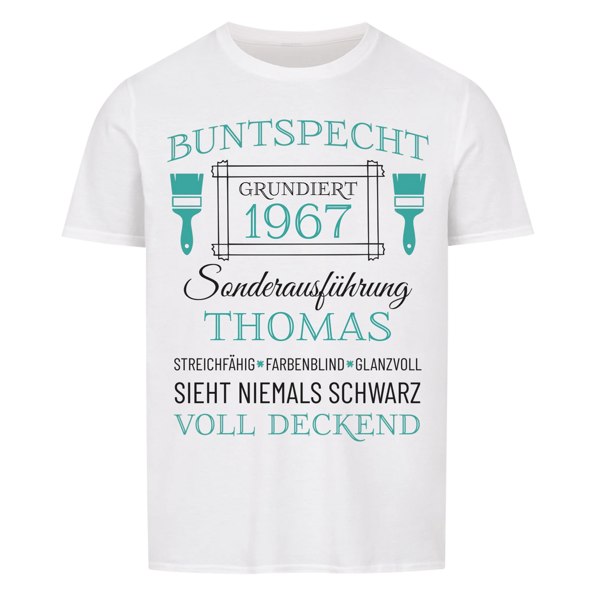 Buntspecht – Unikat mit Name & Jahrgang
