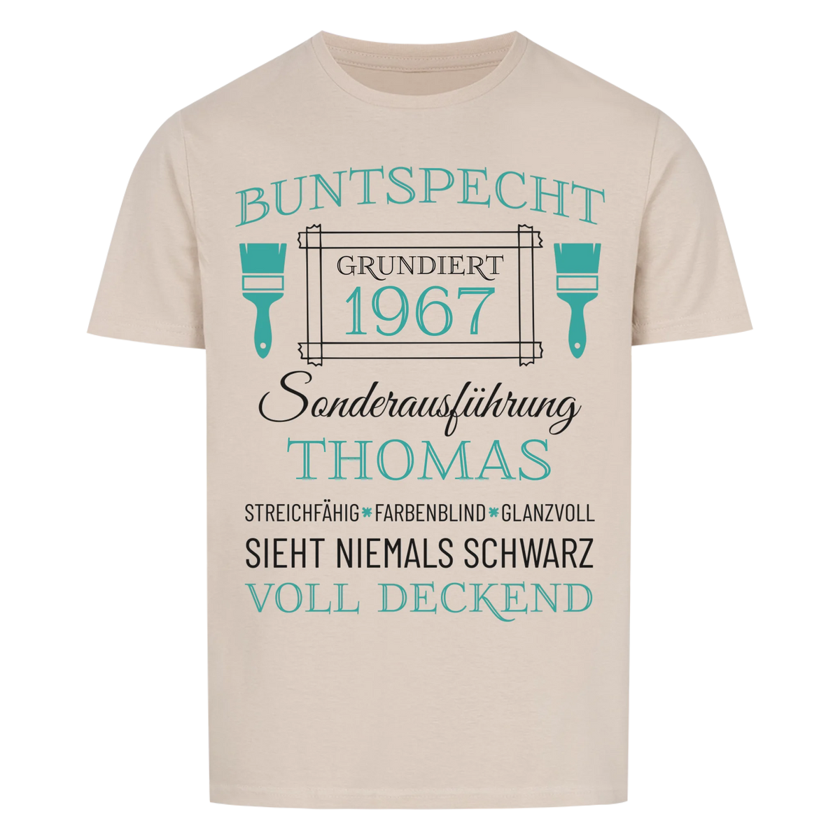 Buntspecht – Unikat mit Name & Jahrgang
