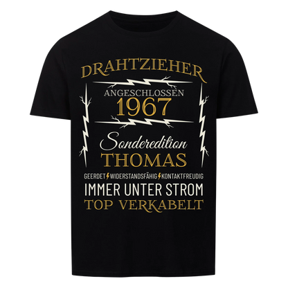 Drahtzieher – Unikat mit Name & Jahrgang