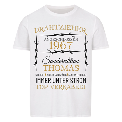 Drahtzieher – Unikat mit Name & Jahrgang