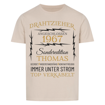 Drahtzieher – Unikat mit Name & Jahrgang