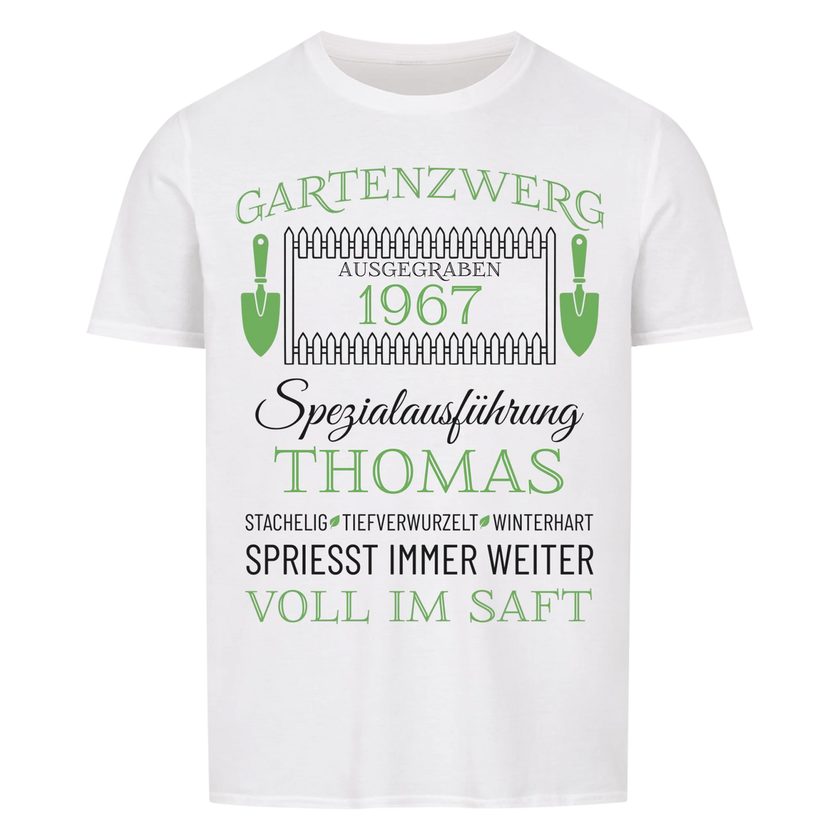 Gartenzwerg – Unikat mit Name & Jahrgang