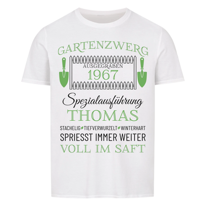 Gartenzwerg – Unikat mit Name & Jahrgang