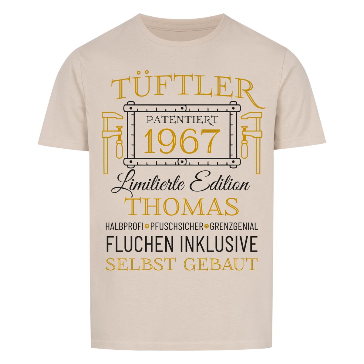 Tüftler – Unikat mit Name & Jahrgang