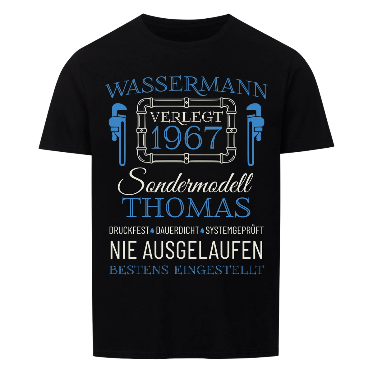 Wassermann – Unikat mit Name & Jahrgang