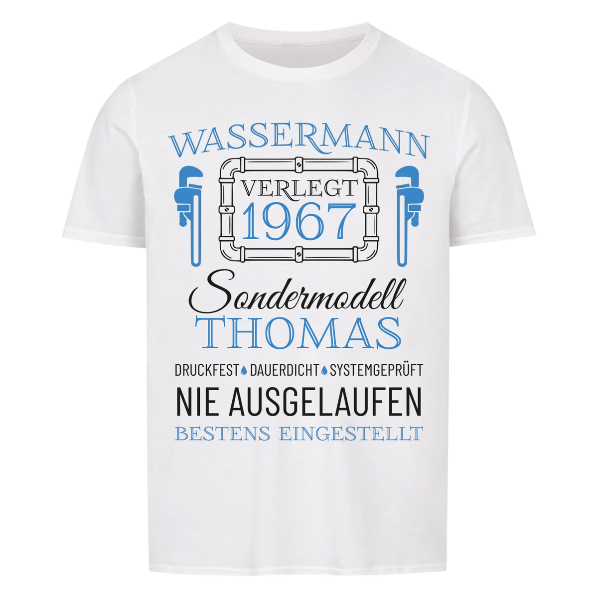 Wassermann – Unikat mit Name & Jahrgang