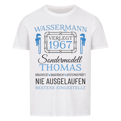 Wassermann – Unikat mit Name & Jahrgang
