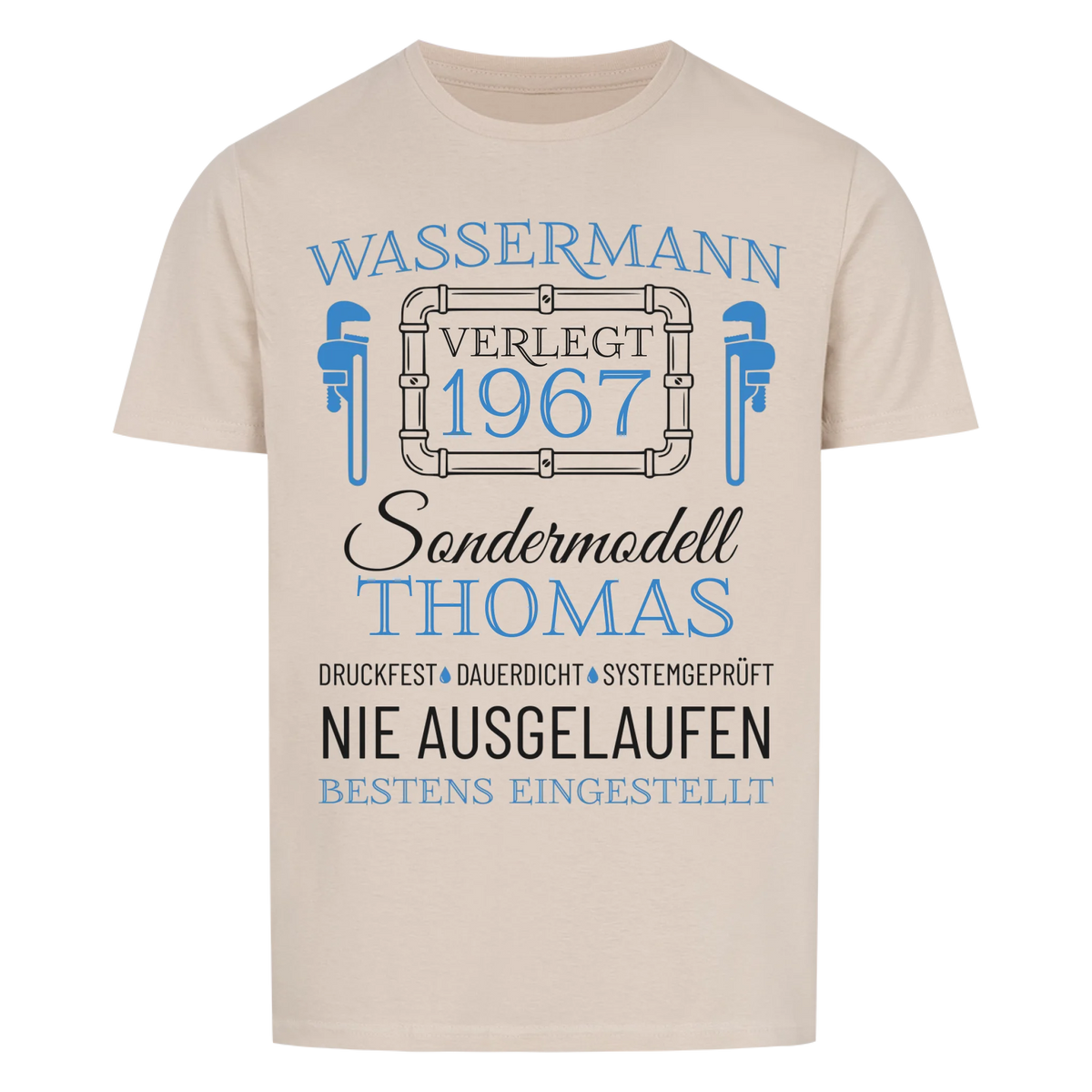 Wassermann – Unikat mit Name & Jahrgang