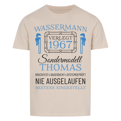 Wassermann – Unikat mit Name & Jahrgang