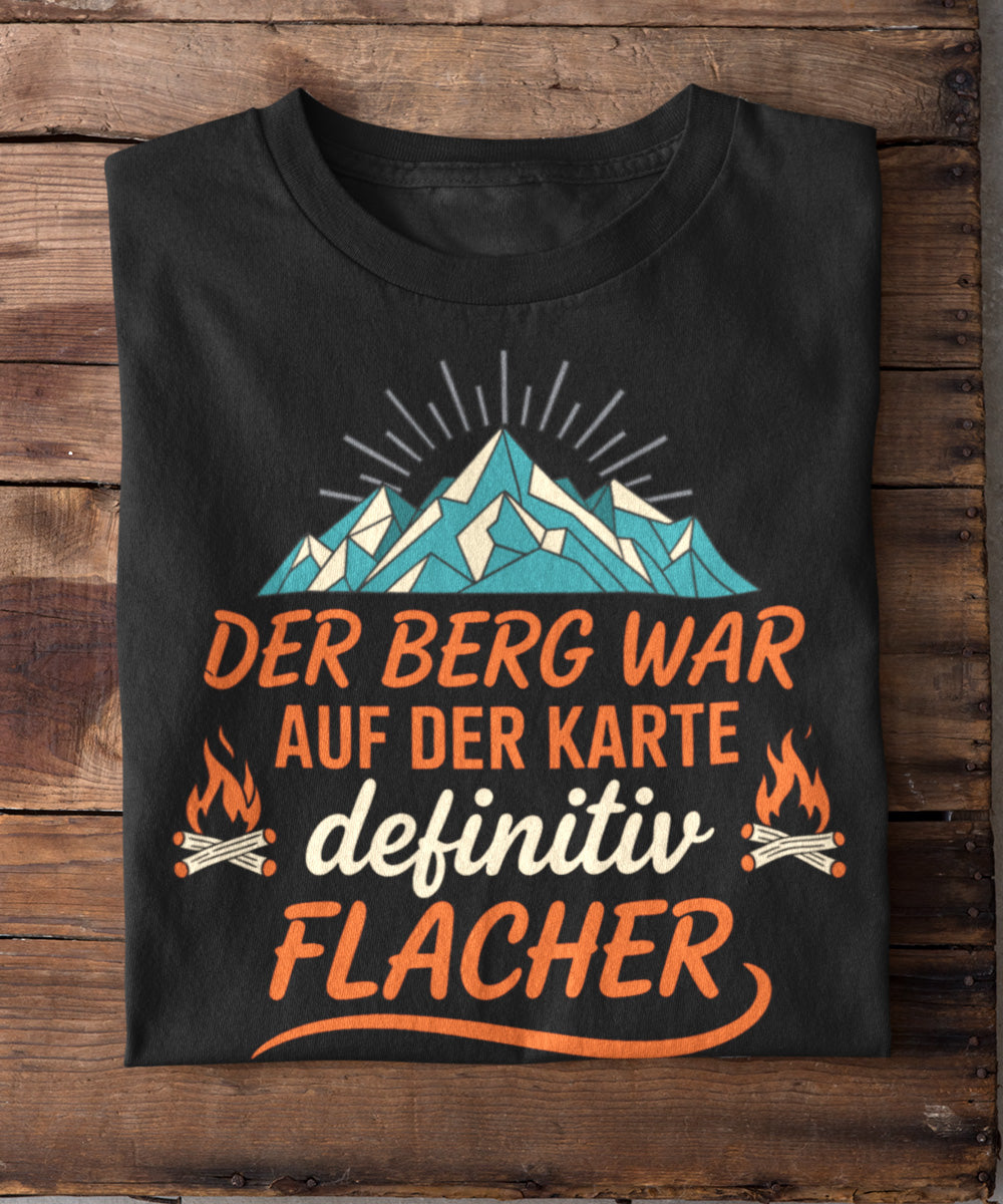 Der Berg war auf der Karte flacher
