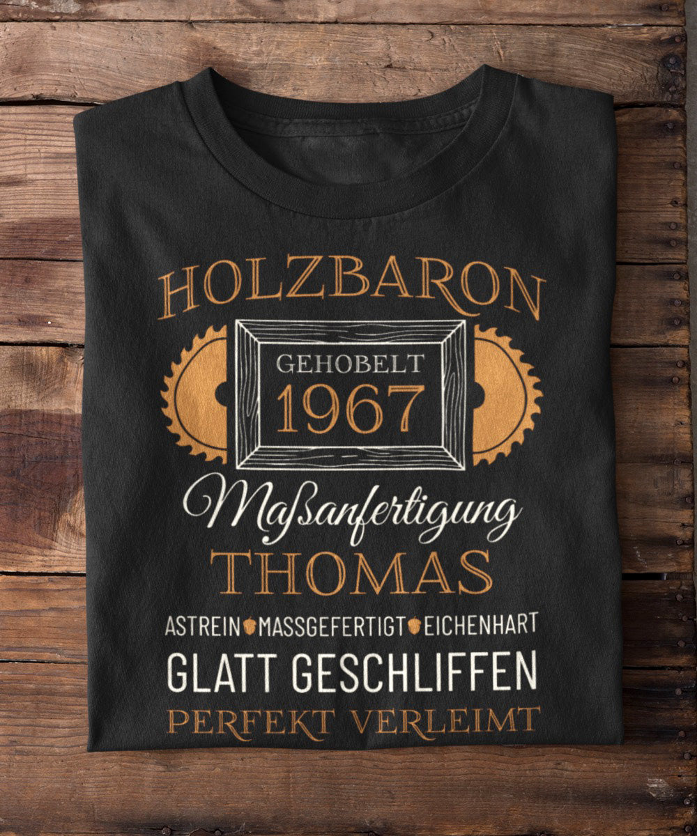 Holzbaron – Unikat mit Name & Jahrgang