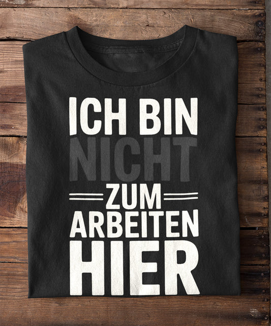 Ich bin nicht zum Arbeiten hier