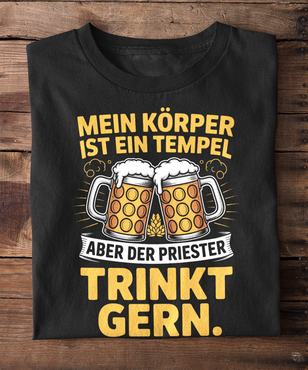 Der Priester hat Durst.