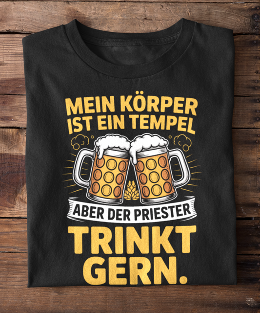Der Priester hat Durst.