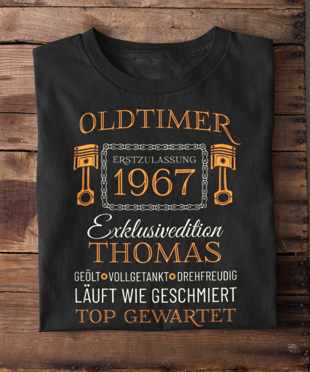 Oldtimer – Unikat mit Name & Jahrgang