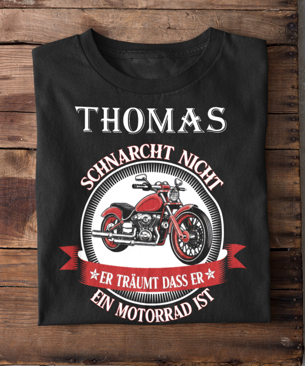 Träumt er sei ein Motorrad
