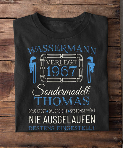 Wassermann – Unikat mit Name & Jahrgang