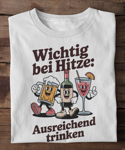 Wichtig bei Hitze: Ausreichend trinken !
