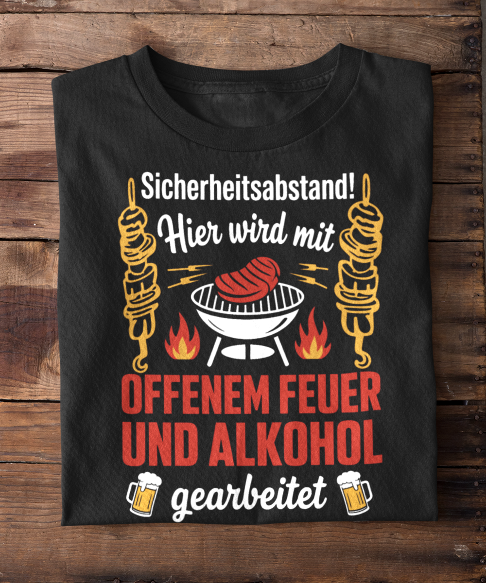 Grillmeister bei der Arbeit